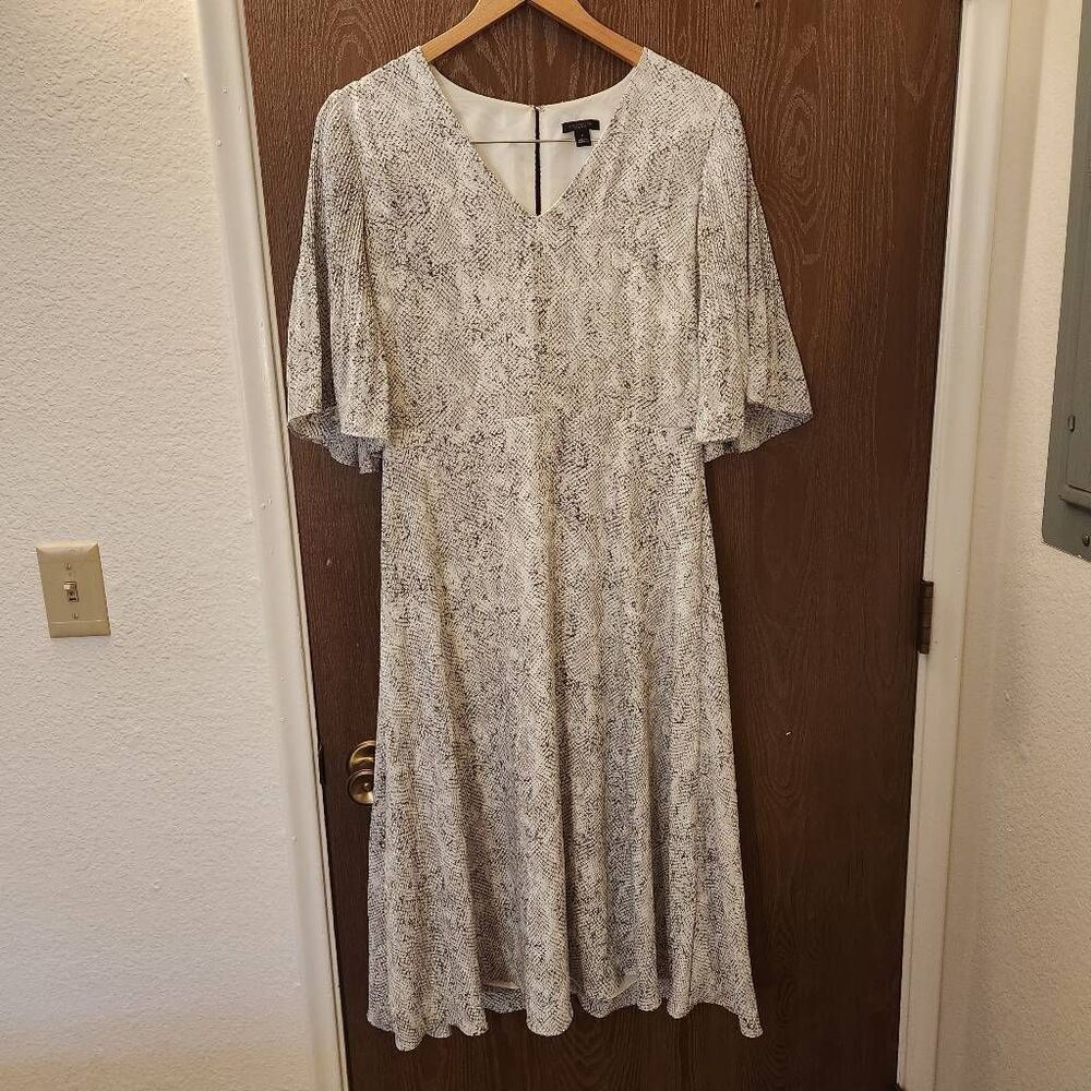 Ann Taylor Factory snake print midi dress